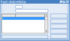 Fasta sk&auml;rmlistor